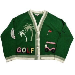 LFD Golf Cardigan in Green